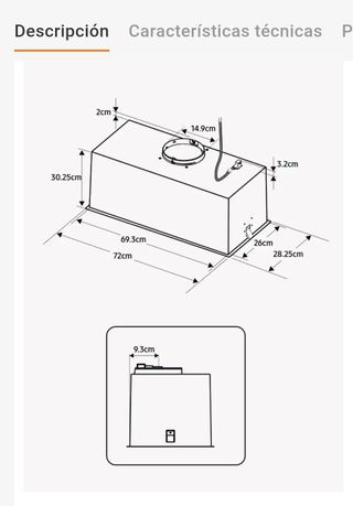 Campana extractora integrable Samsung B