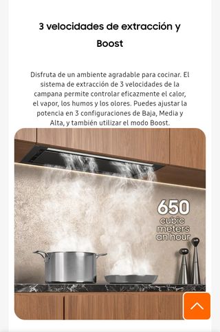 Campana extractora integrable Samsung B