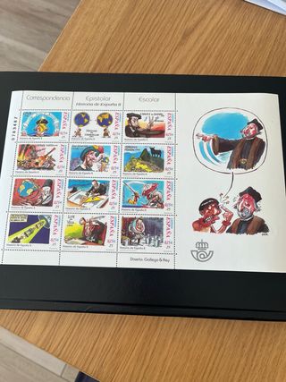 Minipliego núm 76. Sellos Historia de España II