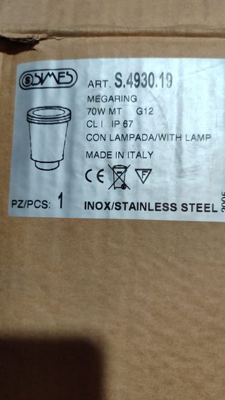 Foco de jardín inox