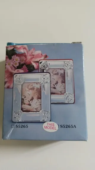 Cornice piccola argentata