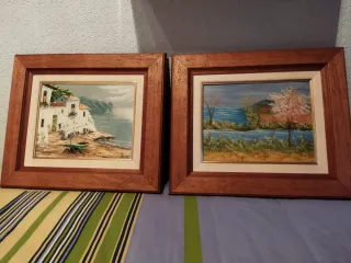 2 Quadri Decorativi Paesaggi 56x48