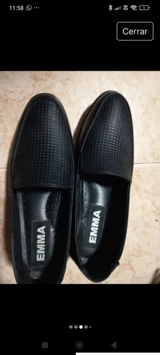 Zapatos Emma Talla 38 Negros zuecos