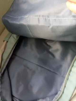 Mochila Wame verde y beige