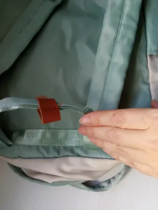 Mochila Wame verde y beige