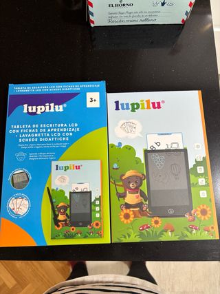 Tableta escritura LCD Lupilu con fichas
