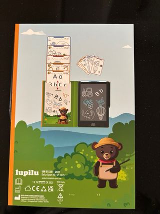 Tableta escritura LCD Lupilu con fichas