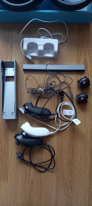 Nintendo Wii Negra con 9 juegos, Sports, Mario etc