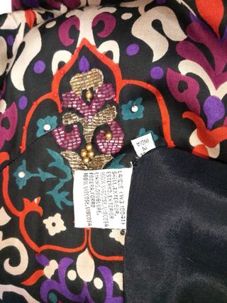 Vestido estampado multicolor