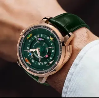 Reloj PINDU Hombre Correa Piel Verde