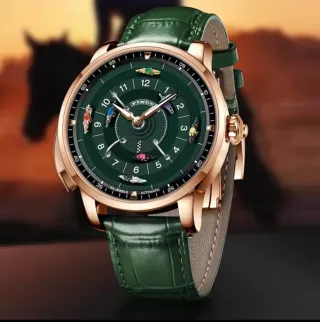 Reloj PINDU Hombre Correa Piel Verde