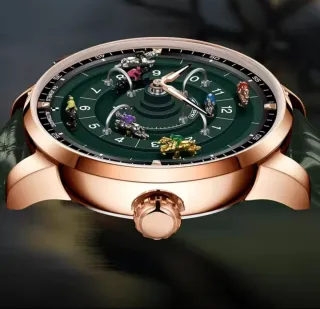 Reloj PINDU Hombre Correa Piel Verde