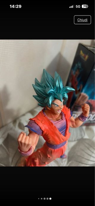 Goku Kaioken Blu Blood of Saiyans Banpresto