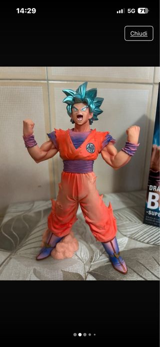 Goku Kaioken Blu Blood of Saiyans Banpresto