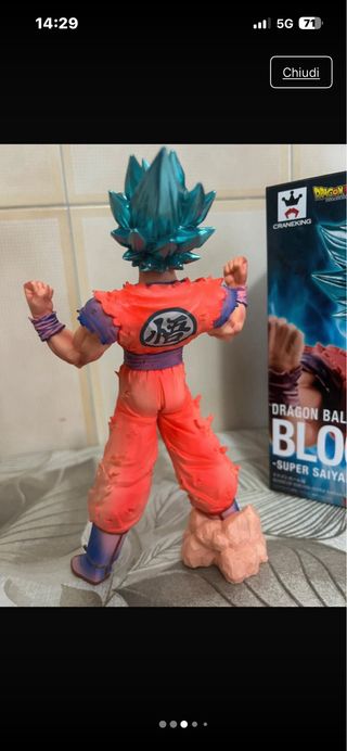 Goku Kaioken Blu Blood of Saiyans Banpresto