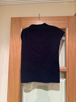 Camiseta de punto azul marino talla M