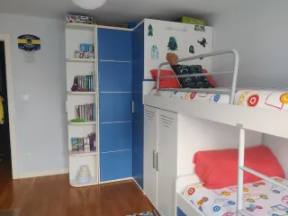 Dormitorio juvenil litera con armario