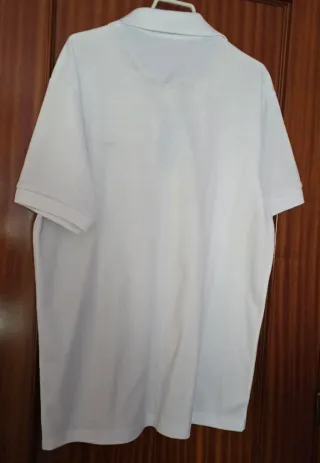 Polo Lacoste Blanco Talla XL