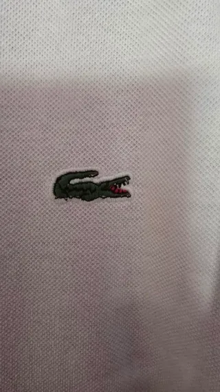 Polo Lacoste Blanco Talla XL