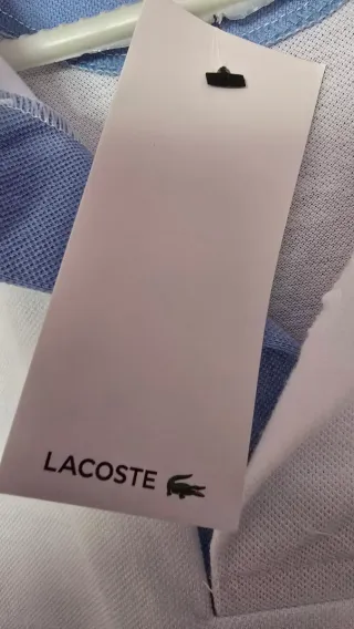 Polo Lacoste Blanco Talla XL