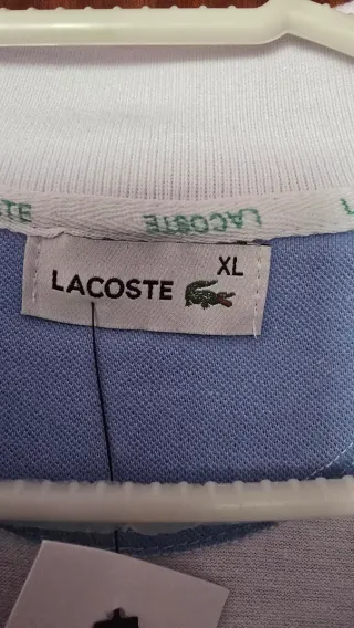Polo Lacoste Blanco Talla XL