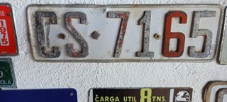 Matrícula Antigua CS 71 65 Castellón