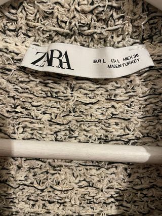 Chaleco Zara Tweed sin mangas