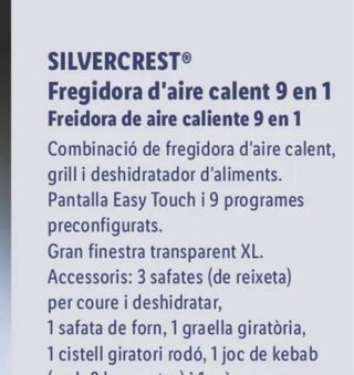 Freidora de Aire SilverCrest