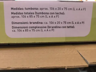 Cama para perro con parasol UV 50+