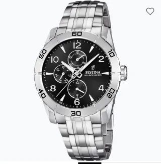 Reloj Festina Cuarzo Acero Negro