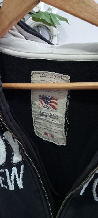 Casaco Teddy Smith Preto com Capuz