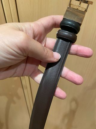 Cinturón reversible hebilla dorada