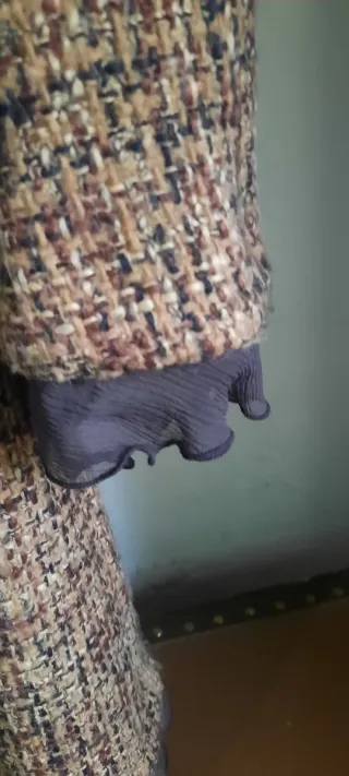 Elegante cappotto tg 40 marrone e beige