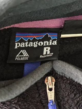 Giubbotto in pile Patagonia nero