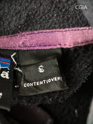 Giubbotto in pile Patagonia nero