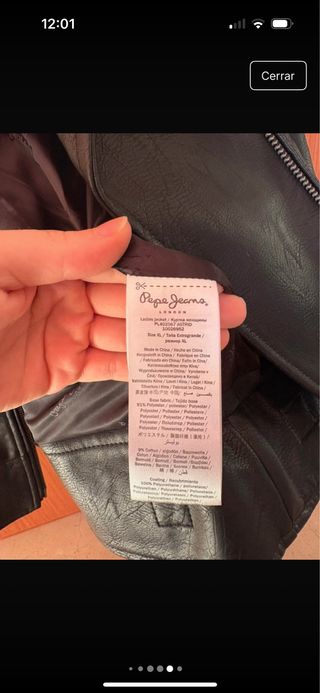 Chaqueta de cuero mujer