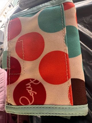 Cartera Reebok Negra y Beige