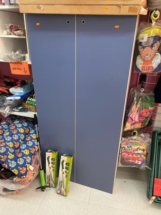 Armario de oficina o garaje azul