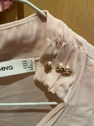 Blusa Mango Rosa Talla s