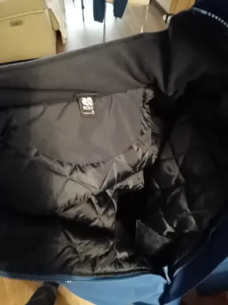 Chaqueta impermeable azul xl