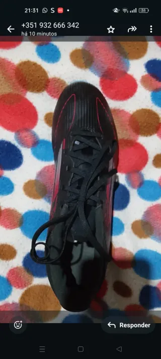 Chuteiras de futebol pretas F50 adidas