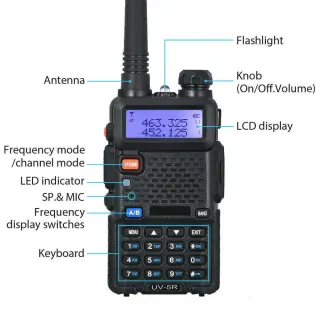 Ricetrasmittente Baofeng UV-5R Dual Band