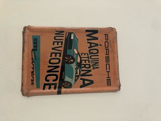 Cartel Chapa Porsche 911 Carrera Máquina Eterna