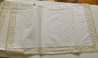 Parure lenzuola matrimoniali con ricamo