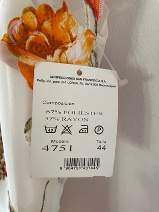 Blusa floral D'Talla Talla M