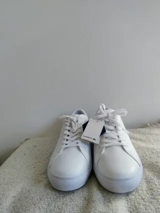 Zapatillas Lacoste Blancas y Verdes