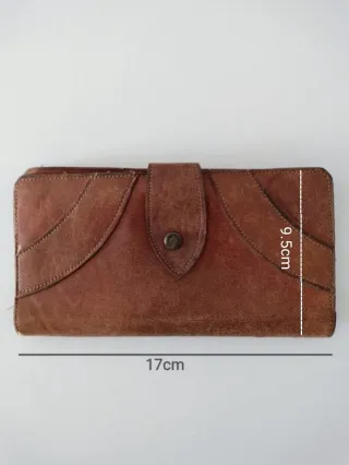 Cartera vintage piel auténtica