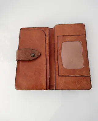 Cartera vintage piel auténtica