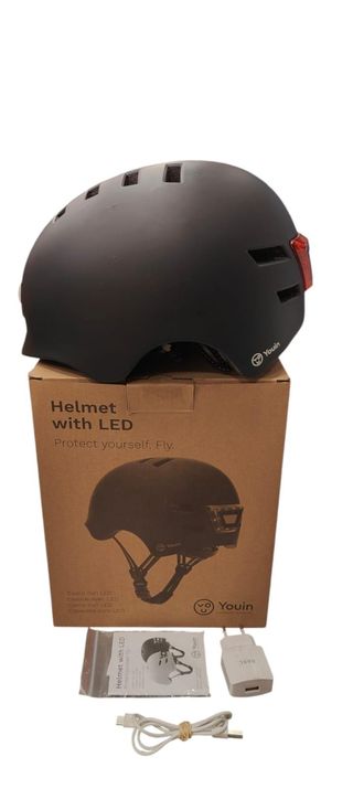 CASCO LED YOUIN MA1010 TALLA "L" + CAJA + CARGADOR