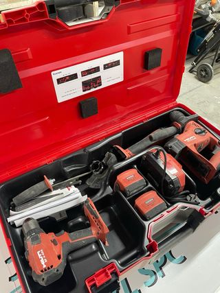 Maletín Hilti con Herramientas a batería.